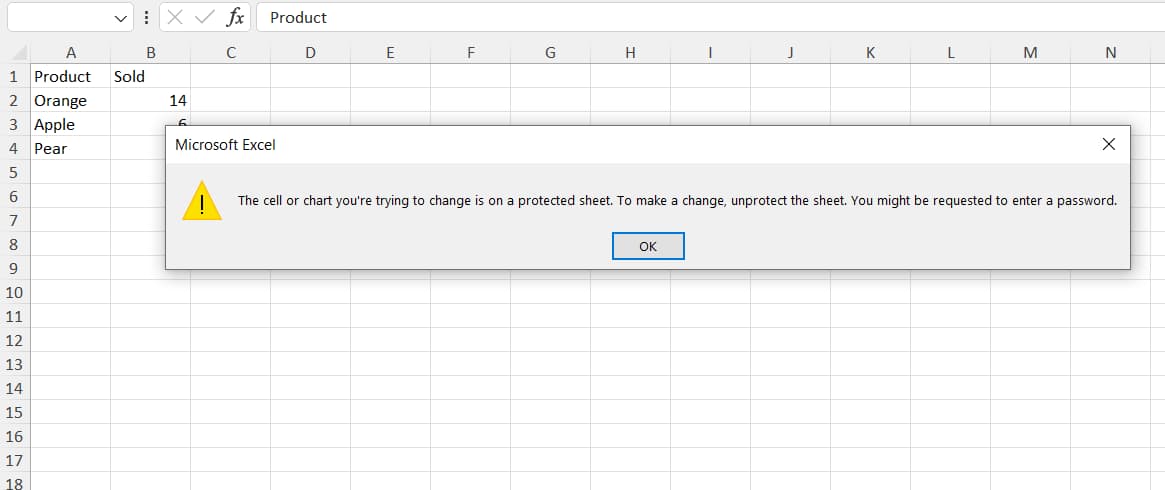 Worksheet Protection